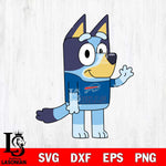 Buffalo Bills Bluey NFL 4 Svg Eps Dxf Png File, Digital Download, Instant Download