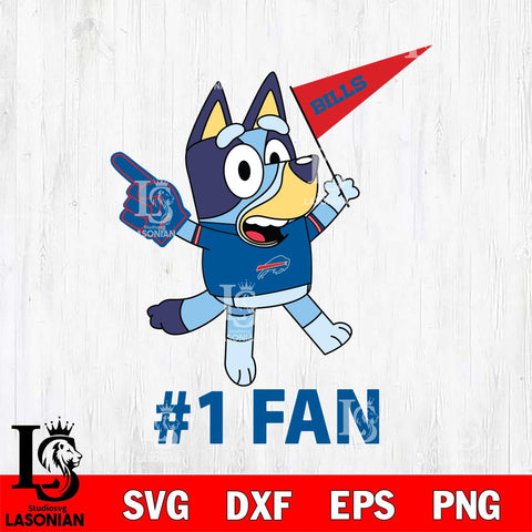 Buffalo Bills Bluey #1 Fan Cricut Files,Bluey Svg file,Digital Download ,Instant Download