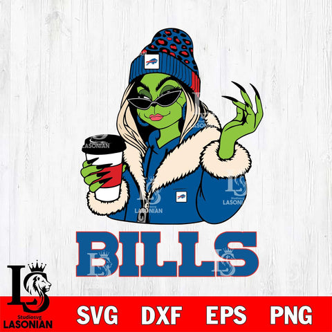 Buffalo Bills Boujee Grinch Girls Christmas Svg Eps Dxf Png File,Cricut svg files, Digital Download, Instant Download
