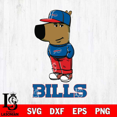 Buffalo Bills Chill Guy Svg