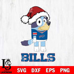 Buffalo Bills Christmas Bluey Hat Svg Eps Dxf Png File,Cut Svg Files, Digital File, Sublimation