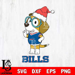 Buffalo Bills Christmas Bluey Honey Sport Svg Eps Dxf Png File,Cut Svg Files, Digital File, Sublimation