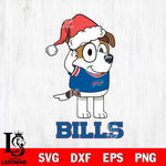 Buffalo Bills Christmas Bluey Jack Sport Svg Eps Dxf Png File,Cut Svg Files, Digital File, Sublimation