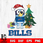 Buffalo Bills Christmas Bluey Tree Sport Svg Eps Dxf Png File,Cut Svg Files, Digital File, Sublimation