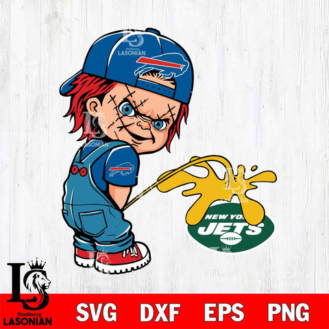Buffalo Bills Chucky Piss On New York Jets Svg Eps Dxf Png File, Digital Download, Instant Download