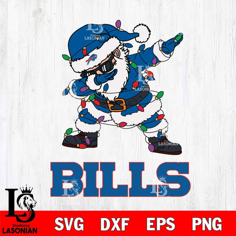 Buffalo Bills Dabbing Santa Claus Ugly Christmas Svg Eps Dxf Png File,NFL Svg Files,Digital Download,Sublimation,Instant Download