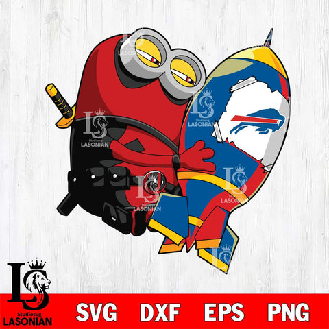 Buffalo Bills Deadpool Minion Marvel Svg Eps Dxf Png File, Digital Download, Instant Download