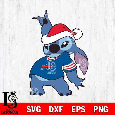 Buffalo Bills Disney Lilo & Stitch Christmas Svg Eps Dxf Png File, Digital Download, Instant Download