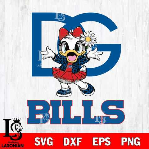 Buffalo Bills Dolce And Gabbana Daisy Duck Disney Svg Eps Dxf Png File, Digital Download, Instant Download