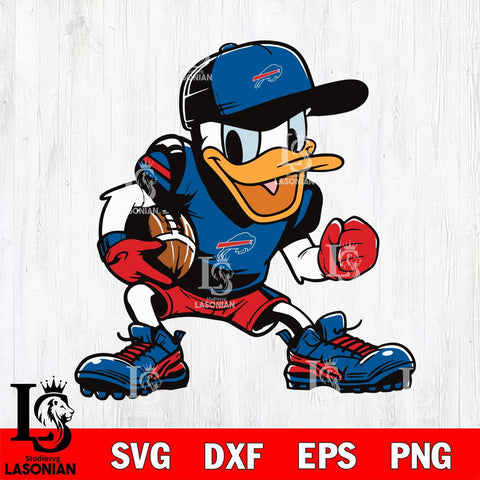 Buffalo Bills Donal Duck Svg Eps Dxf Png File, Digital Download, Instant Download