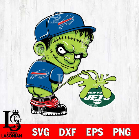 Buffalo Bills Frankenstein Piss On New York Jets Svg Eps Dxf Png File, Digital Download, Instant Download