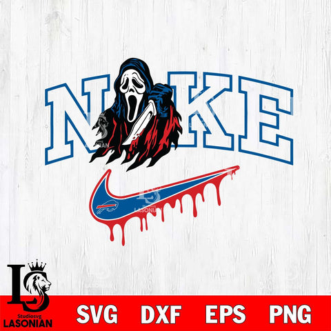 Buffalo Bills Ghostface Nike Svg Eps Dxf Png File, Digital Download, Instant Download