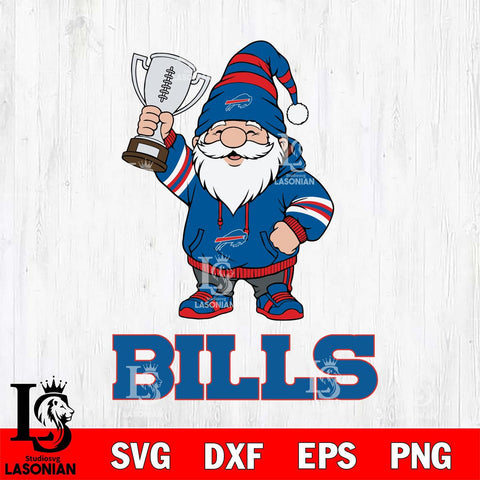 Buffalo Bills Gnome Champion File Cut, NFL SVG, Digital Download , CHRISTMAS Criucut , Silhouette