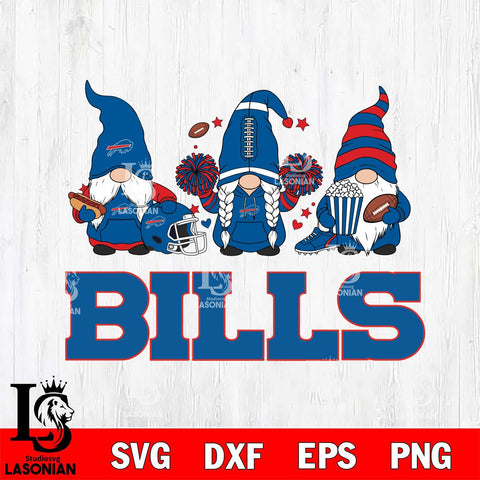 Buffalo Bills Gnome Fan File Cut, NFL SVG, Digital Download , CHRISTMAS Criucut , Silhouette