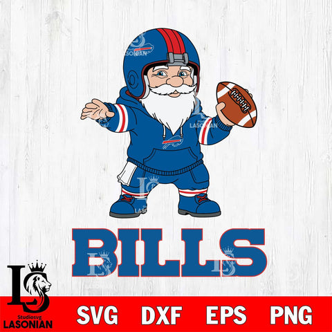 Buffalo Bills Gnome football player File Cut, NFL SVG, Digital Download , CHRISTMAS Criucut , Silhouette