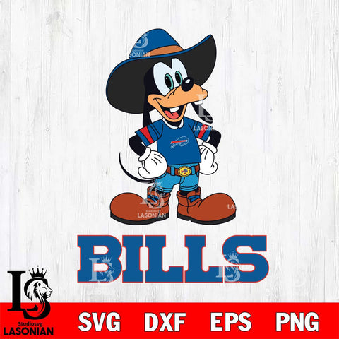 Buffalo Bills Goofy Cowboy Sport SVG DXF EPS PNG FILE,NFL Cricut ,Football Digital Download,Instant Download, Silhouette