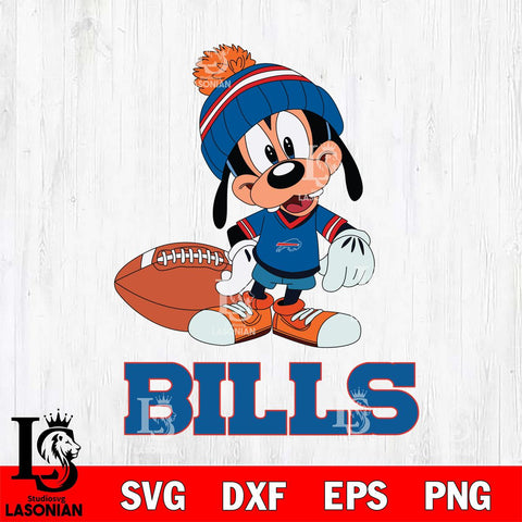 Buffalo Bills Goofy Football SVG DXF EPS PNG FILE,NFL Cricut ,Football Digital Download,Instant Download, Silhouette