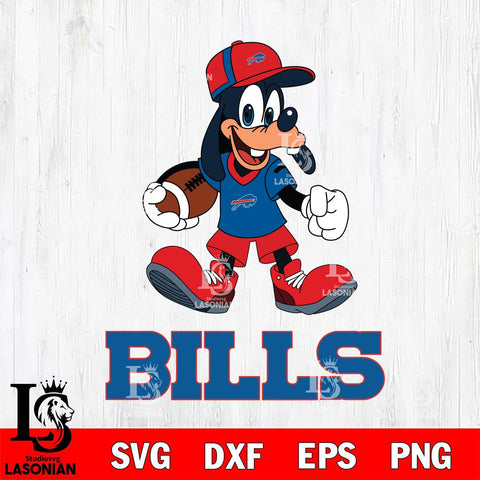 Buffalo Bills Goofy Football Player SVG DXF EPS PNG FILE,NFL Cricut ,Football Digital Download,Instant Download, Silhouette