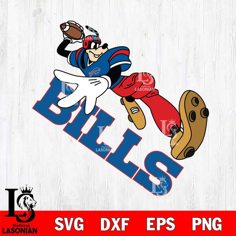 Buffalo Bills Goofy rugby player SVG DXF EPS PNG FILE,NFL Cricut ,Football Digital Download,Instant Download, Silhouette