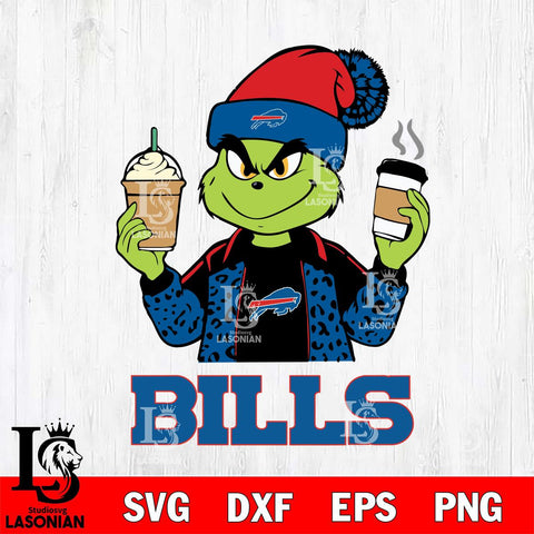 Buffalo Bills Grinch 2 coffee Svg Eps Dxf Png File, Digital Download, Instant Download