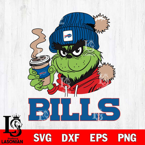 Buffalo Bills Grinch Cofffe Hoodie Svg Eps Dxf Png File,Cricut svg files, Digital Download, Instant Download