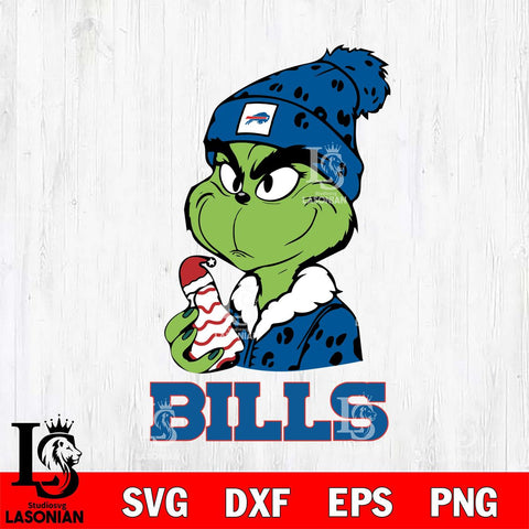 Buffalo Bills Grinch Tree Cake Svg Eps Dxf Png File, Digital Download, Instant Download
