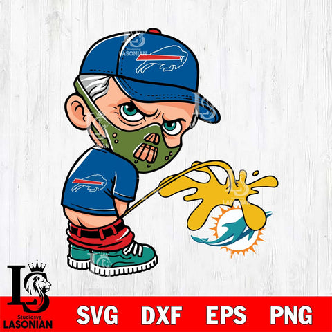 Buffalo Bills Hannibal Lecter Piss On Miami Dolphins Svg Eps Dxf Png File, Digital Download, Instant Download