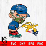 Buffalo Bills Hannibal Lecter Piss On New England Patriots Svg Eps Dxf Png File, Digital Download, Instant Download