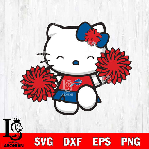 Buffalo Bills Hello Kitty Cheerleader Svg Eps Dxf Png File, Digital Download, Instant Download