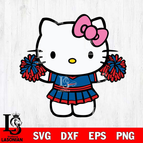 Buffalo Bills Hello Kitty Cheerleader 9 Svg Eps Dxf Png File, Digital Download, Instant Download