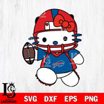 Buffalo Bills Hello Kitty sport 11 Svg Eps Dxf Png File, Digital Download, Instant Download