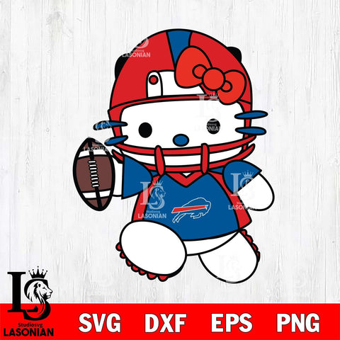 Buffalo Bills Hello Kitty sport 11 Svg Eps Dxf Png File, Digital Download, Instant Download