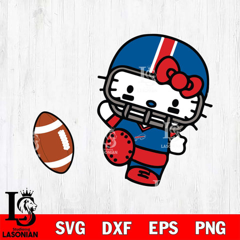 Buffalo Bills Hello Kitty sport 12 Svg Eps Dxf Png File, Digital Download, Instant Download
