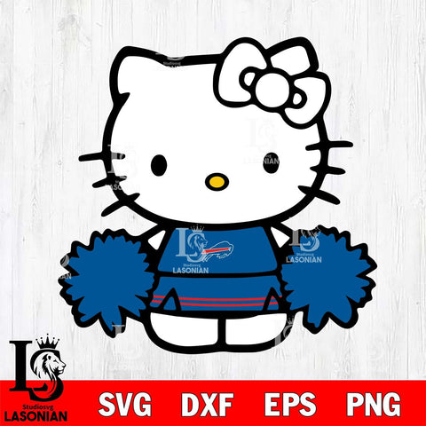 Buffalo Bills Hello Kitty sport 3 Svg Eps Dxf Png File, Digital Download, Instant Download