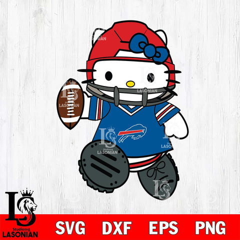 Buffalo Bills Hello Kitty sport Svg Eps Dxf Png File, Digital Download, Instant Download