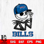 Buffalo Bills Jack Skellington 3 Halloween Svg Eps Dxf Png File, Digital Download, Instant Download