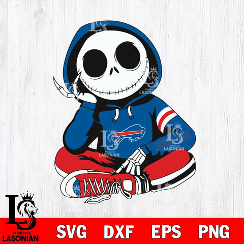 Buffalo Bills Jack Skellington halloween Svg Eps Dxf Png File, Digital Download, Instant Download