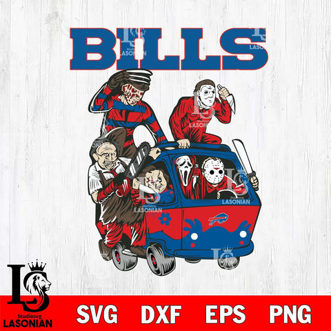Buffalo Bills Jason Voorhees Horror 10 Svg Eps Dxf Png File, NFL svg, Digital Download, Instant Download