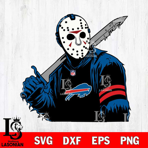 Buffalo Bills Jason Voorhees Horror 7 Svg Eps Dxf Png File, NFL svg, Digital Download, Instant Download