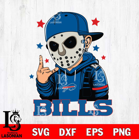Buffalo Bills Jason Voorhees Horror 9 Svg Eps Dxf Png File, NFL svg, Digital Download, Instant Download