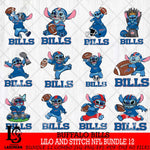 Buffalo Bills Lilo and stitch Sport NFL Bundle 12 SVG DXF EPS PNG FILE,Bundle Stitch File Cut,NFL Digital Download,Instant Download, Silhouette
