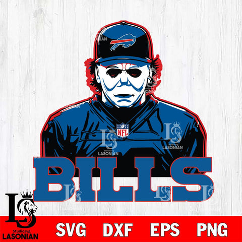 Buffalo Bills Michael Myers Horror Halloween Svg Eps Dxf Png File, Digital Download, Instant Download