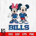 Buffalo Bills Mickey And Minnie Football Svg Eps Dxf Png File, NFL svg , Digital Download , Instant Download, Cricut File
