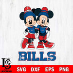 Buffalo Bills Mickey And Minnie Mouse Football Svg Eps Dxf Png File, Bundle NFl svg , File Cut , Digital Download , Instant Download, Laser Cut Svg Files