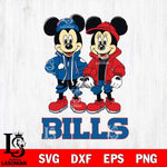 Buffalo Bills Mickey Minnie Mouse Football Svg Eps Dxf Png File, Bundle NFl svg , File Cut , Digital Download , Instant Download, Laser Cut Svg Files