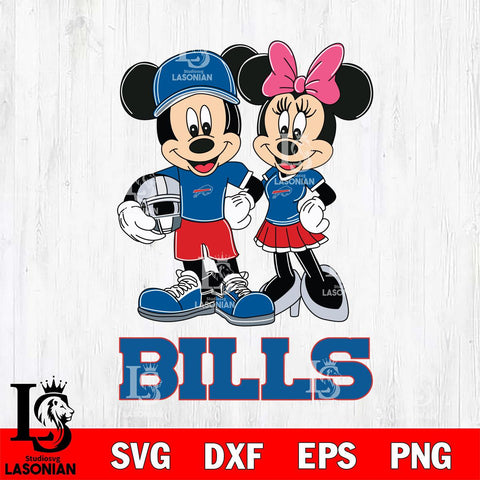 Buffalo Bills Mickey Minnie Mouse Helmet Svg Eps Dxf Png File, Bundle NFl svg , File Cut , Digital Download , Instant Download, Laser Cut Svg Files