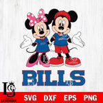 Buffalo Bills Mickey Minnie Mouse Sport Svg Eps Dxf Png File, Bundle NFl svg , File Cut , Digital Download , Instant Download, Laser Cut Svg Files
