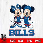Buffalo Bills Mickey Minnie Mouse rugby ball Svg Eps Dxf Png File, Bundle NFl svg , File Cut , Digital Download , Instant Download, Laser Cut Svg Files
