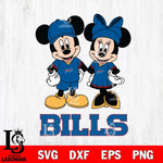 Buffalo Bills Mickey Minnie Rugby Svg Eps Dxf Png File, Bundle NFl svg , File Cut , Digital Download , Instant Download, Laser Cut Svg Files