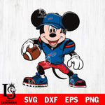 Buffalo Bills Mickey Mouse Svg Eps Dxf Png File, Digital Download, Instant Download